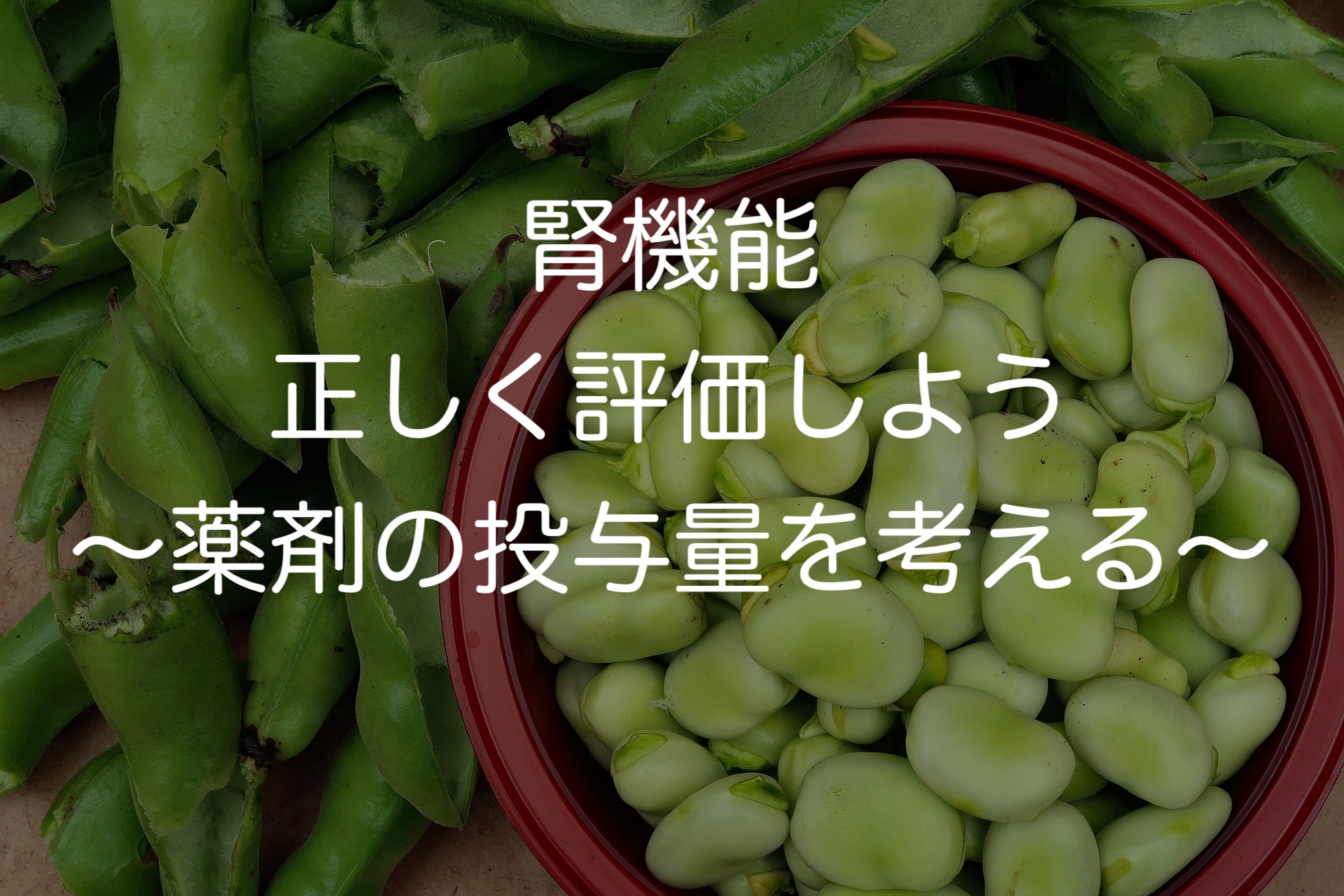 腎機能 正しく評価しよう〜薬剤の投与量を考える〜