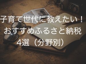 子育て世代に教えたい！おすすめふるさと納税4選（分野別）